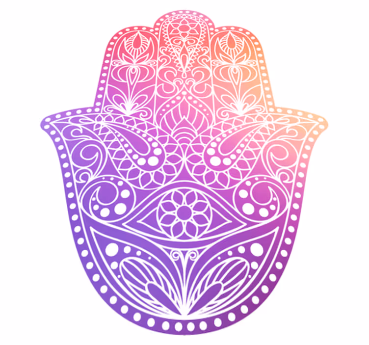 Vinyl teppich mandala handdesign - TenStickers