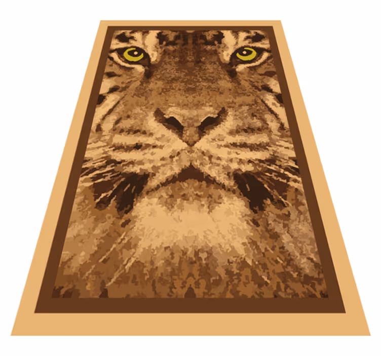 Vinyl Teppich Tiere majestätisches tigergesicht - TenStickers