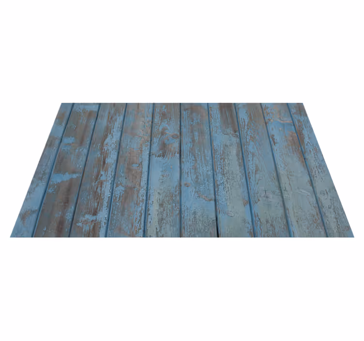 Vinylteppich Holz Blaue und graue holzbretter - TenStickers