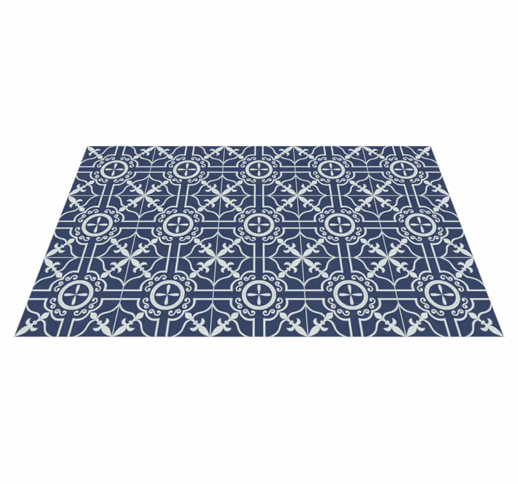 Vinylteppich Wohnzimmer Ruskinblauer vinylboden - TenStickers