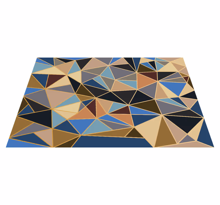Vinyl Teppich geometrisch dreiecksmotiv - TenStickers