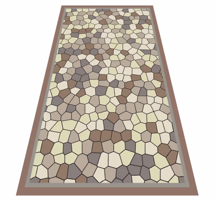 Vinylteppich Mosaik sechseckiges steinmuster - TenStickers