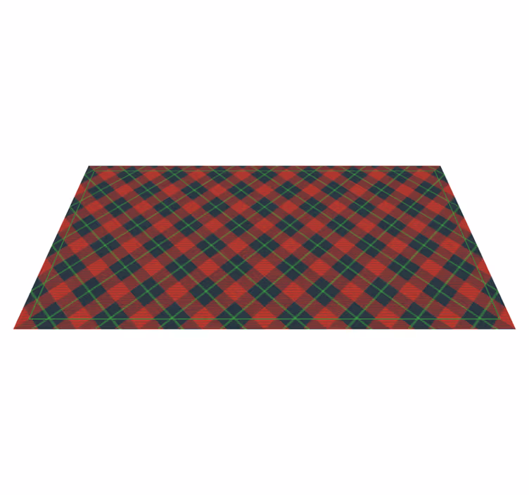Vinylteppich Vintage Schottischer tartan - TenStickers