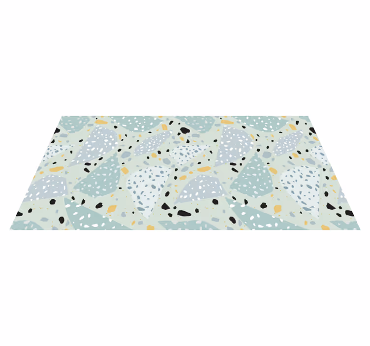 Vinyl Teppich Küche Gometrischer terrazzo - TenStickers