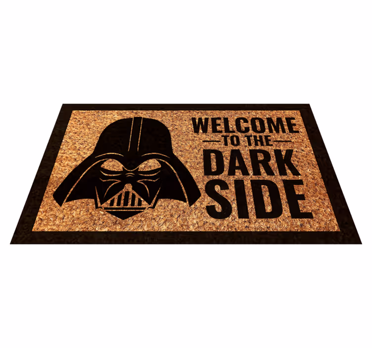 Vinylteppich Diele Willkommen dunkle seitenmatte - TenStickers