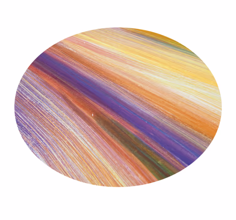 Vinyl Teppich Imitation Struktur bunte pinselstriche - TenStickers