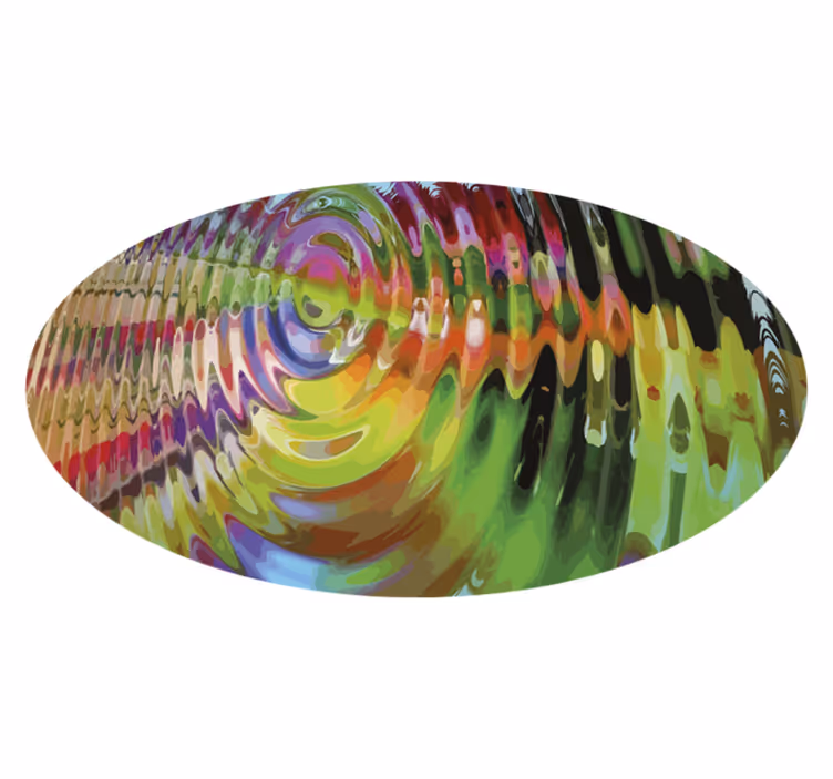 Vinylteppich modern Konzentrisch mehrfarbig - TenStickers