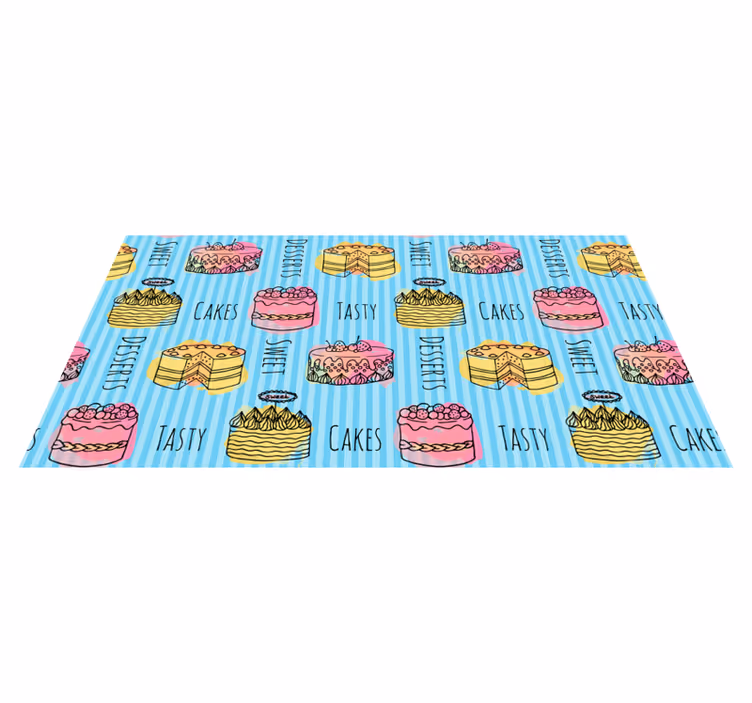 Vinylteppich modern Leckere kuchen - TenStickers