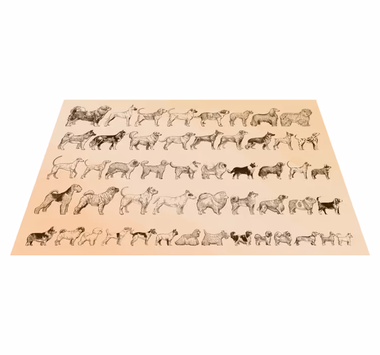 Vinylteppich Tiere Hundegrößen - TenStickers