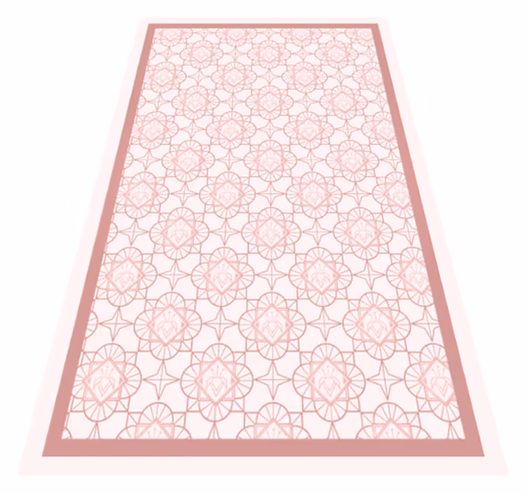 Vinylteppich Mosaik Whig rose teppich - TenStickers