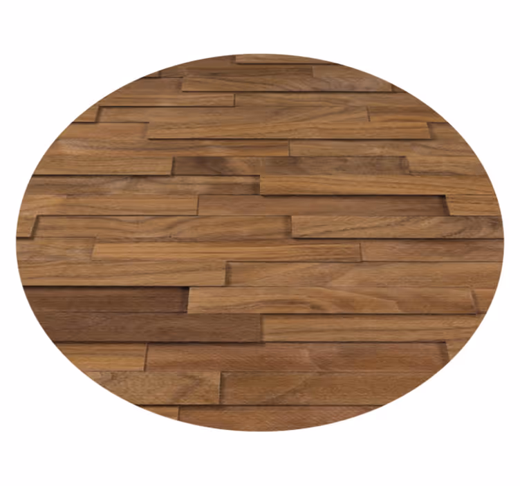 Vinylteppich Holz 3d-effektstruktur der holzplanke - TenStickers