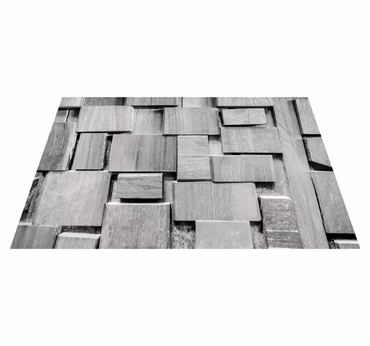 Vinylteppich Holz Dunkle 3d-textur der holzplanke - TenStickers