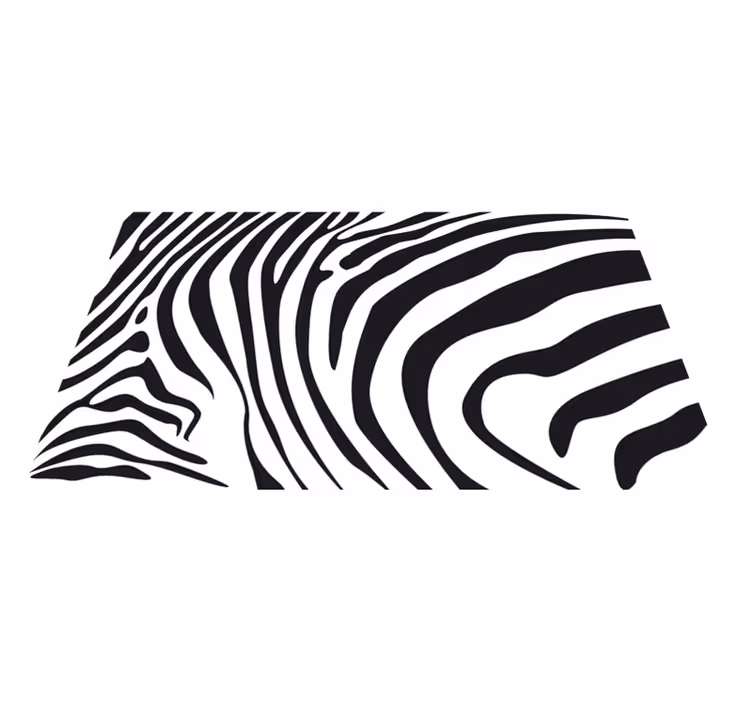 Vinyl teppich tiermuster zebralinien - TenStickers