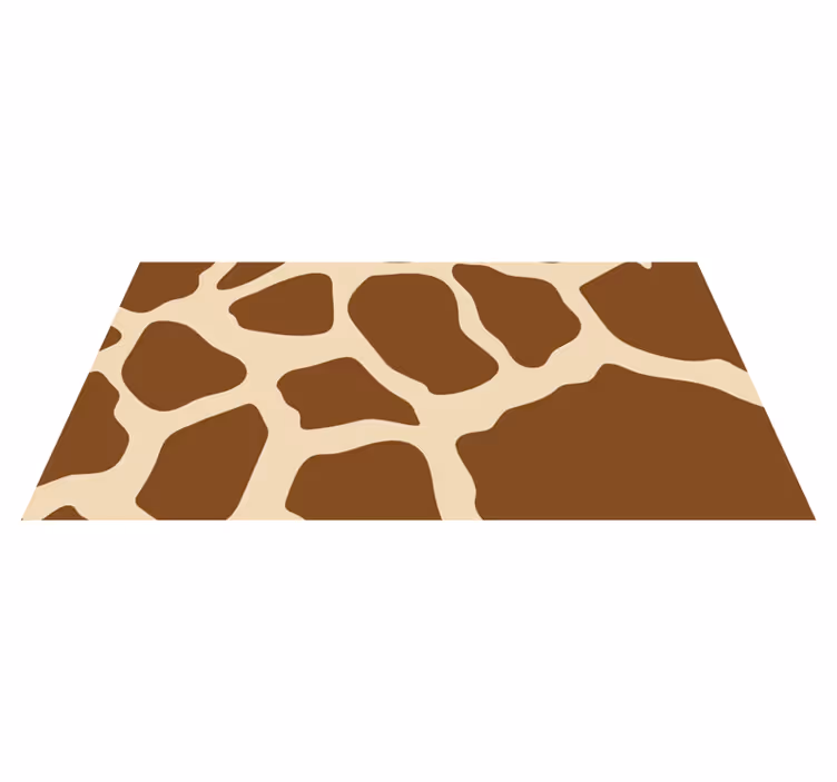 Vinyl Teppich Tiermuster giraffenmusterstil - TenStickers