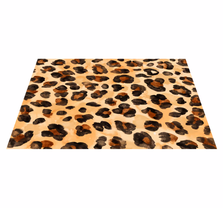 Vinyl Teppich Tiermuster leopardenflecken-motiv - TenStickers