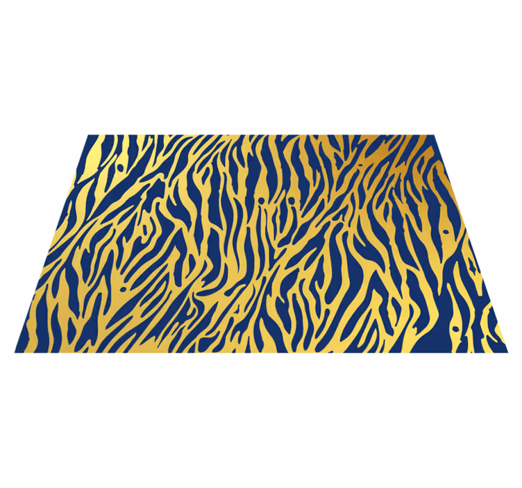 Vinyl teppich tiermuster zebra streifen design - TenStickers