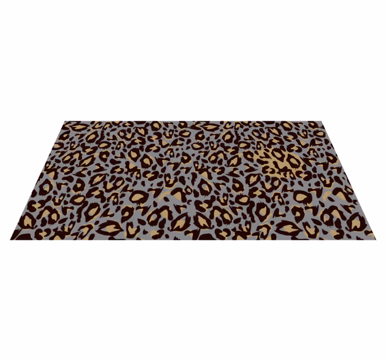 Vinylteppich Animal Print Leopardmuster! - TenStickers