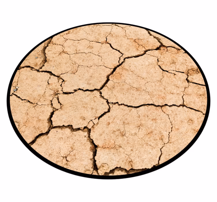 Vinyl Teppich Imitation Struktur rissiges erdmuster - TenStickers