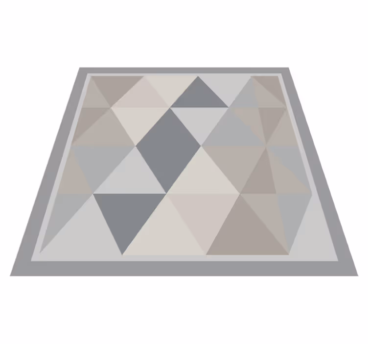 Vinylteppich nordisch Graue pantone-dreiecke - TenStickers