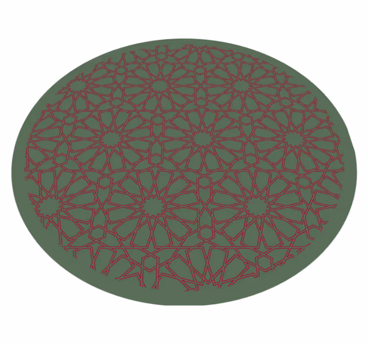 Vinylteppich mosaik mit filigraner geometrischer anordnung - TenStickers