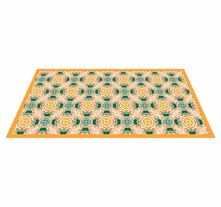 Vinylteppich mit türkischem Mosaikflieseneffekt - TenStickers