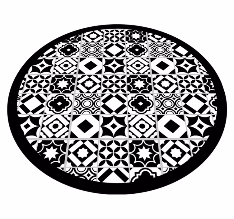 Vinylteppich mosaik einfarbiges muster - TenStickers