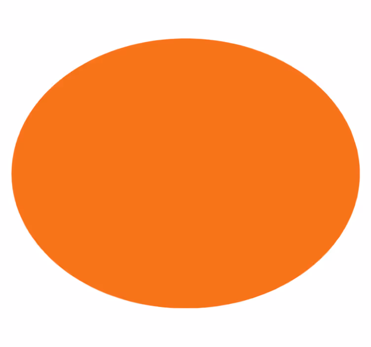 Vinyl teppich orange in warmen erdtönen - TenStickers