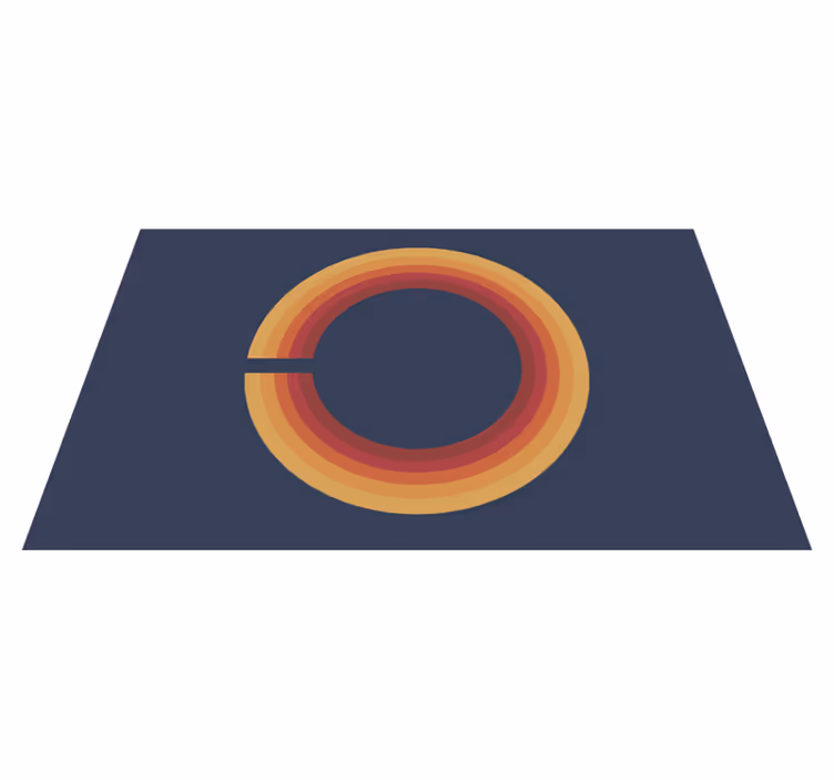 Vinyl teppich vintage im retro sonnen design - TenStickers