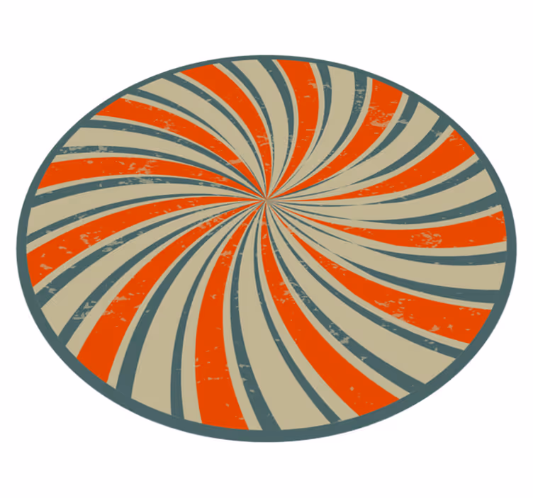 Vinyl Teppich Vintage spiralwirbel-design - TenStickers