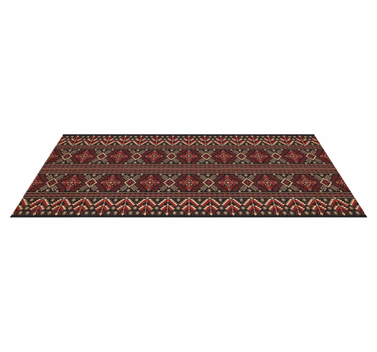 Vinyl Teppich ethnisch geometrische winterelemente - TenStickers