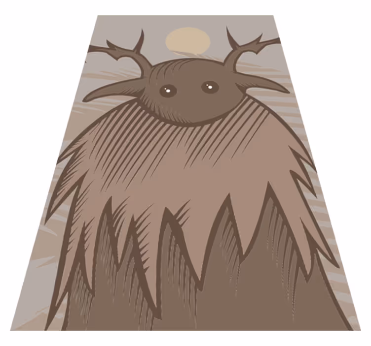 Vinylteppich ethnisch Kittelsen troll - TenStickers