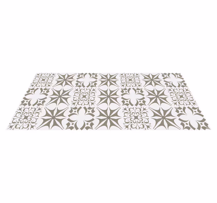 Vinylteppich mosaik mit sternenmuster-fliesen - TenStickers