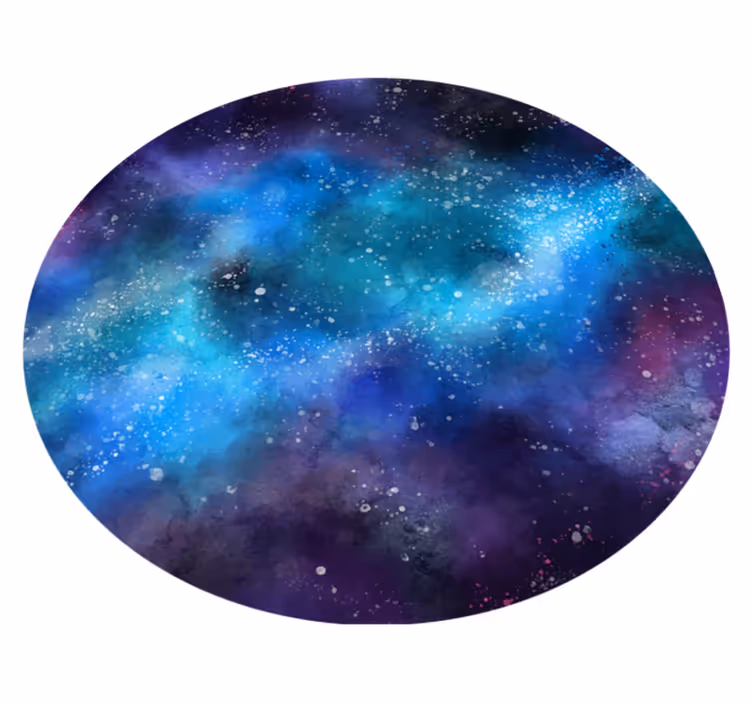 Vinyl Teppich Sterne von der galaxie inspirierte oase - TenStickers