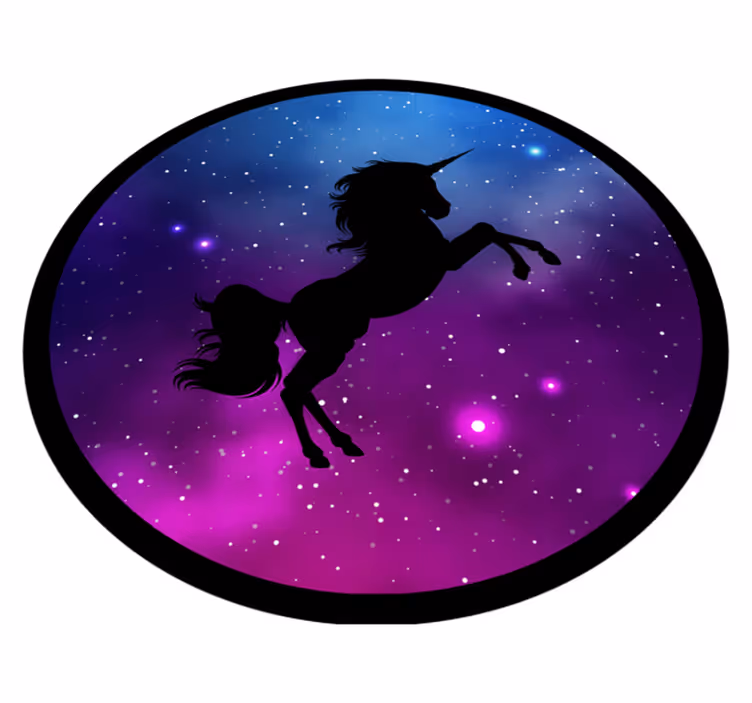 Vinylteppich kindlich Kinderraum einhorn majestäTisch - TenStickers