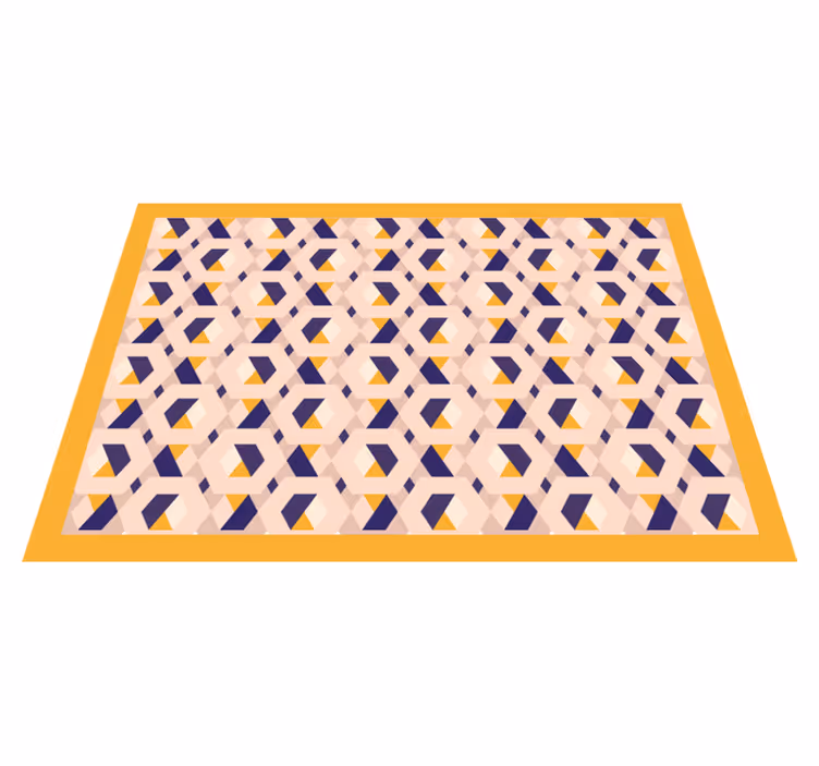 Vinyl Teppich Küche lebendiges geometrisches konzept - TenStickers