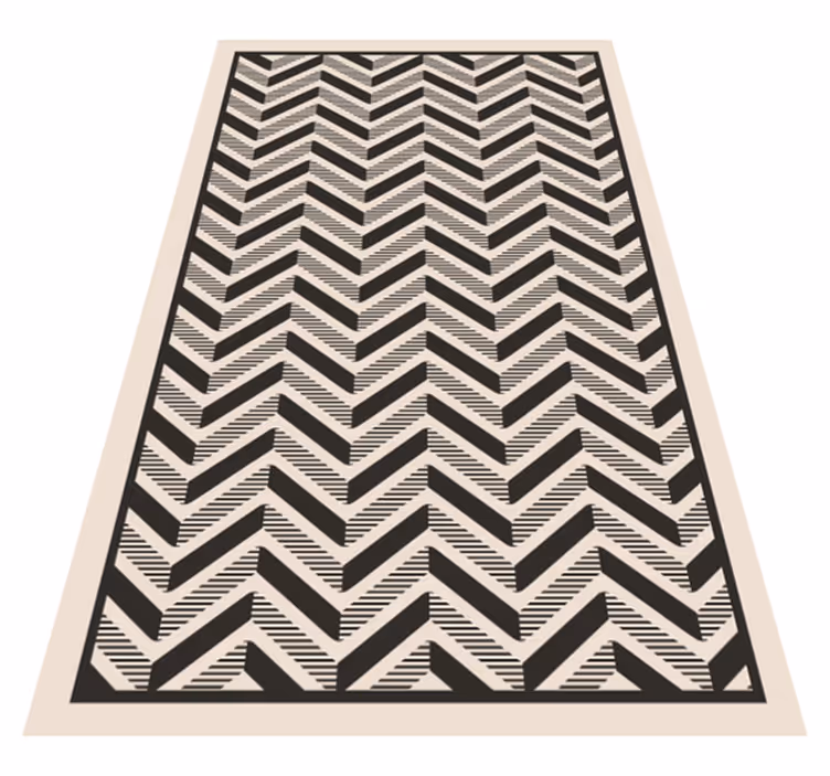Vinyl Teppich geometrisch klassisches chevron-motiv - TenStickers