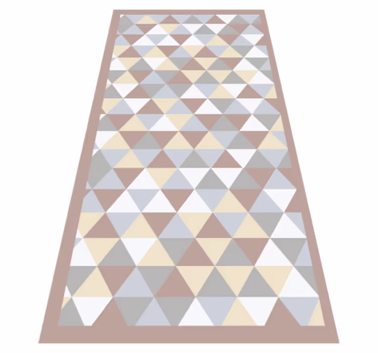 Vinylteppich nordisch Küche bunte geometrische formen - TenStickers