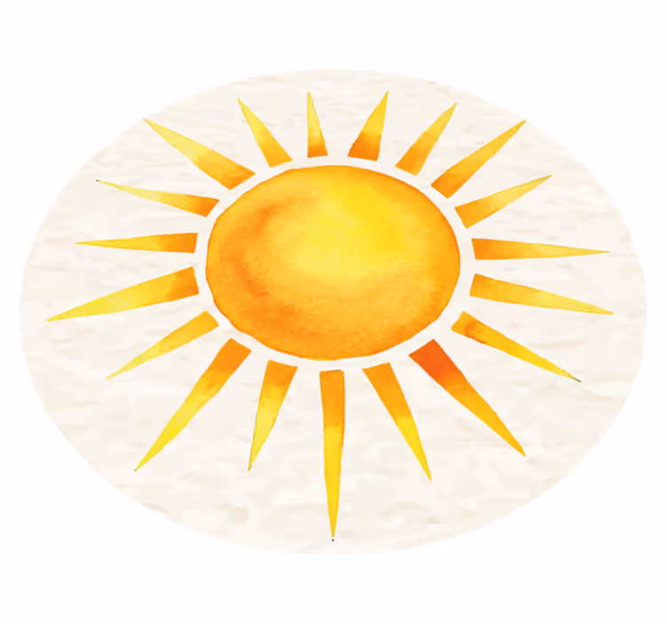 Vinylteppich nordisch Küche nordische heiße sonne - TenStickers