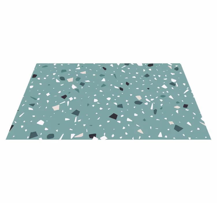 Vinylteppich Steinoptik grüner terrazzo-stil - TenStickers
