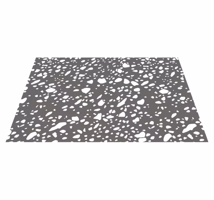 Vinylteppich Textur Klassischer grauer und weißer terrazzo - TenStickers