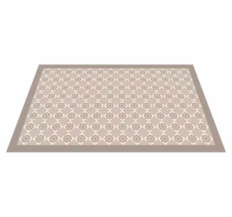 Vinyl Teppich Küche Zementbeige fliesen - TenStickers
