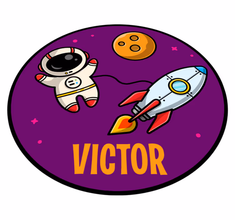 Vinyl Teppich kindlich expedition mit namen - TenStickers