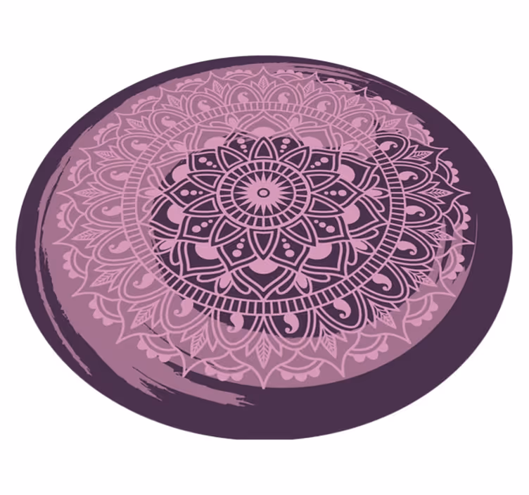 Vinylteppich Mandala Rundschreiben weggewaschenes mandala - TenStickers