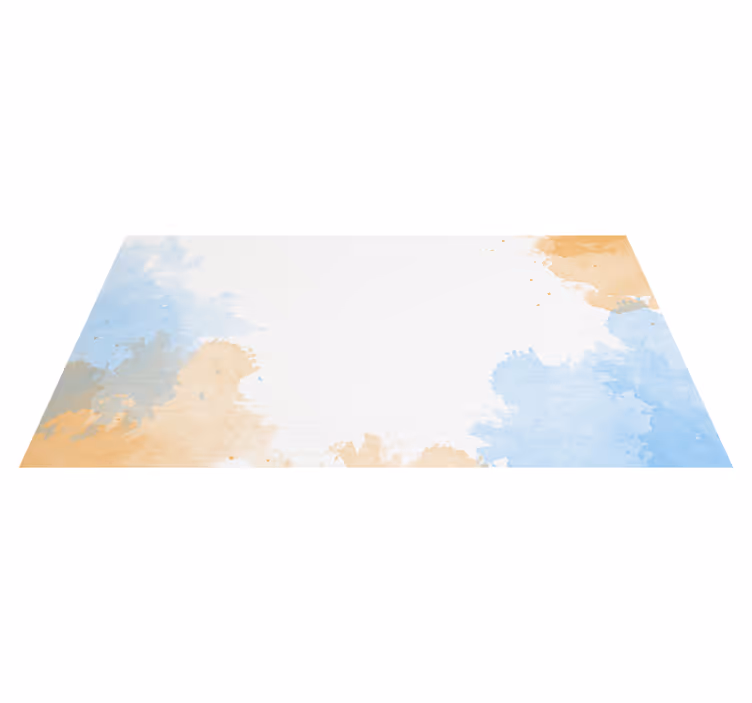 Vinyl Teppich Bad sanfte aquarelltöne - TenStickers