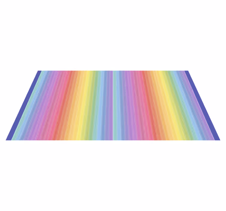 Vinylteppich Streifen bunter regenbogeneffekt - TenStickers