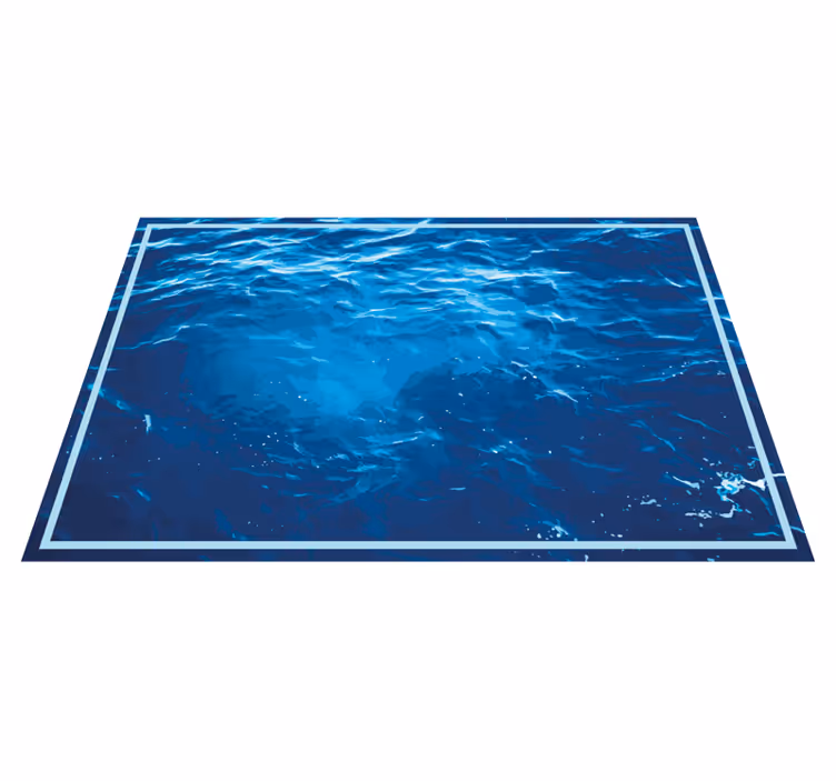 Vinyl Teppich Imitation Struktur realistische meereswellen - TenStickers