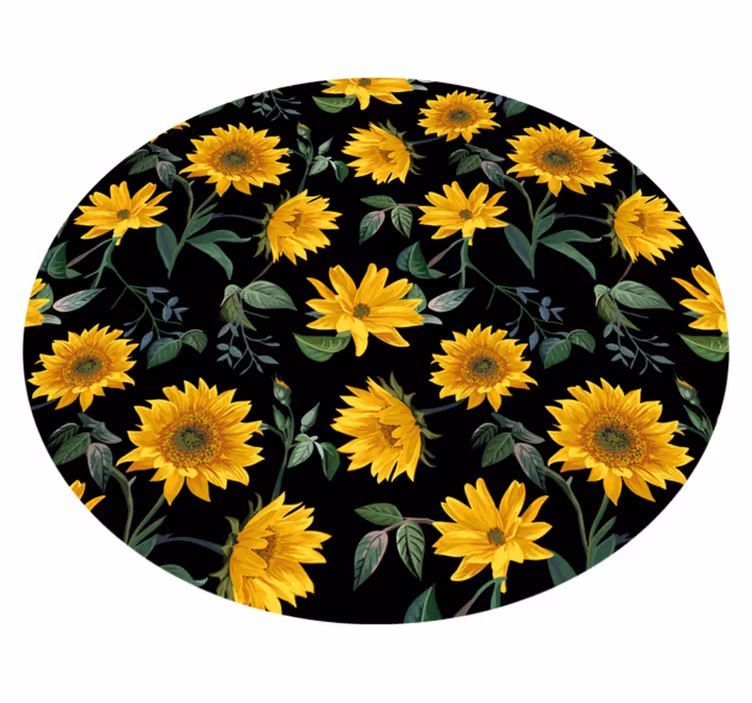 Vinylteppich Blumen Sonnenblumen Pflanzen - TenStickers