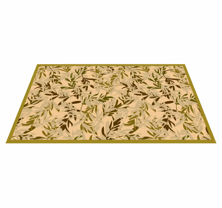 Vinylteppich Natur Dünne beige blätter - TenStickers