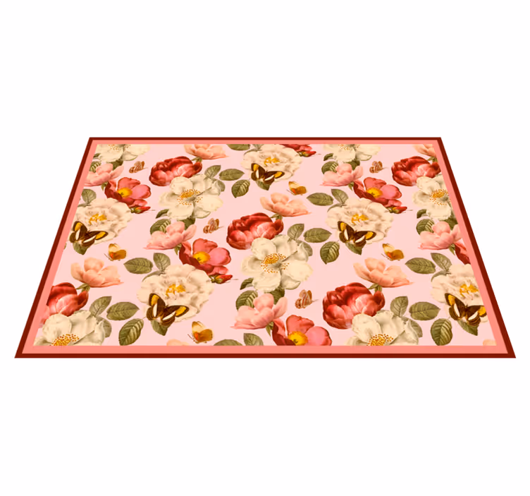 Vinyl Teppich Blumen blühende blumenarrangement - TenStickers
