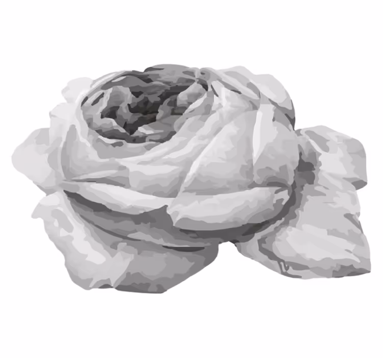 Vinyl teppich blumen rose blüte - TenStickers